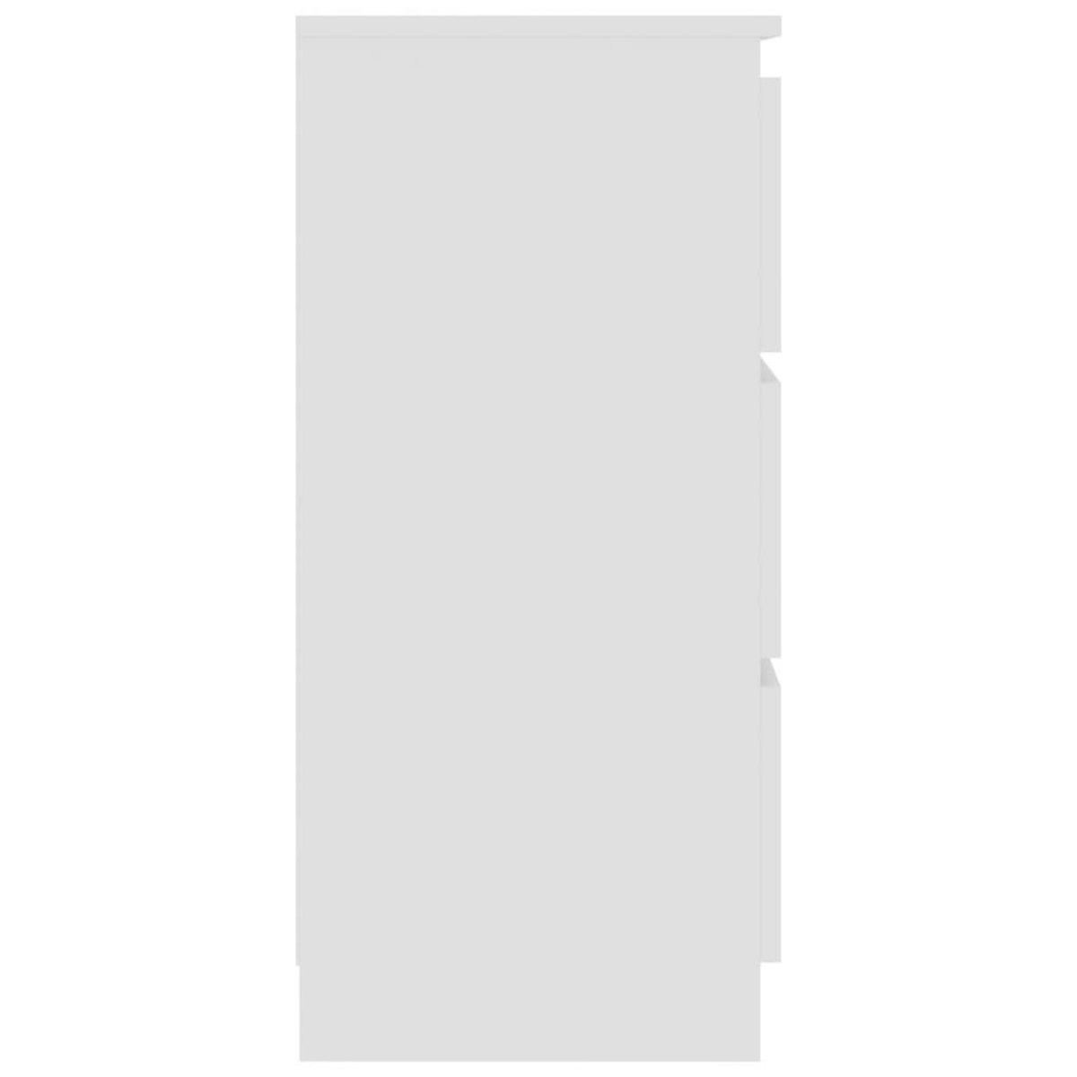 VIDAXL Buffet Blanc 60x35x76 cm Bois d'ingenierie