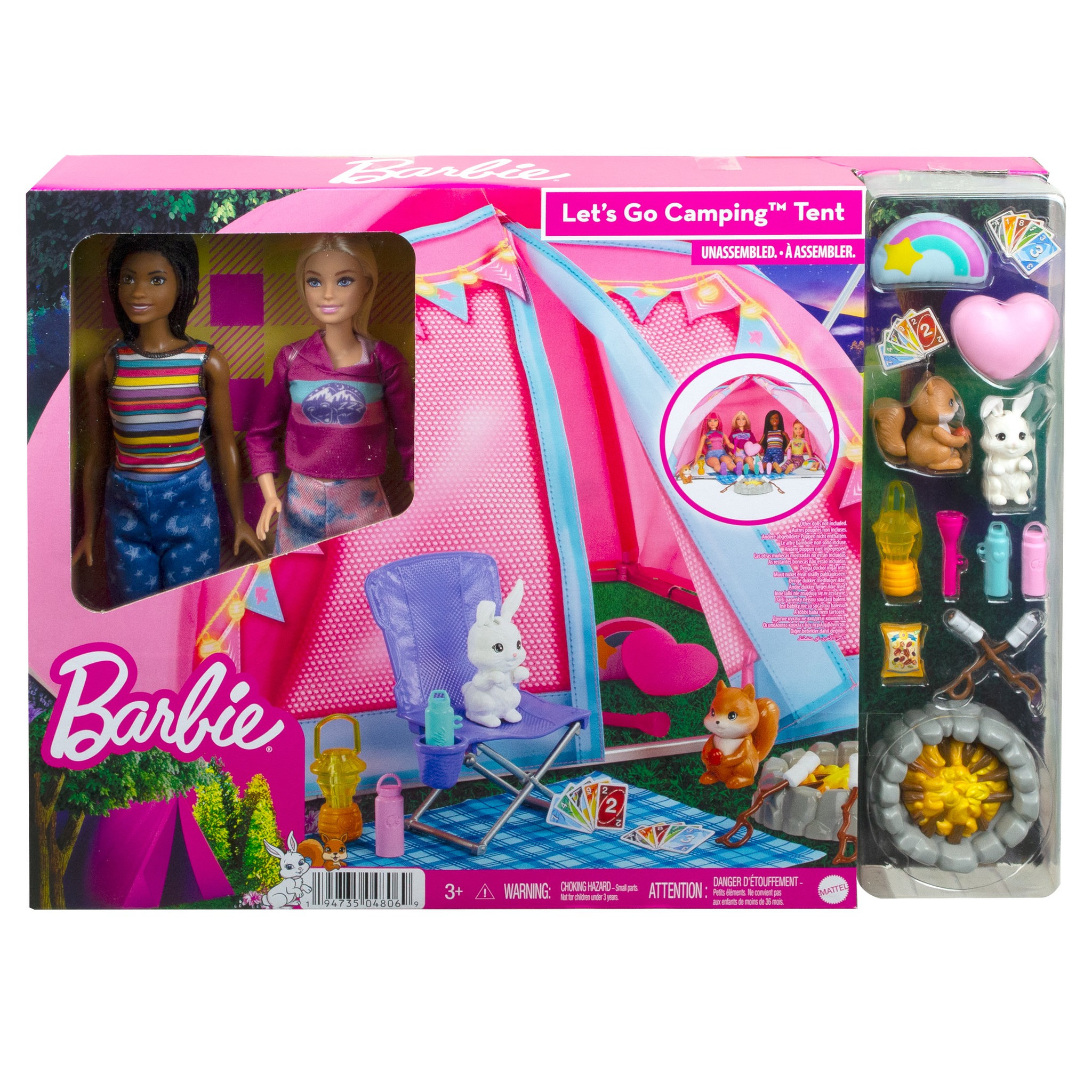 Voir la diapositive 7 : BARBIE Poupée Barbie coffret camping
