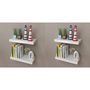 Voir la diapositive 1 : VIDAXL Etageres murales 4 pcs Blanc 40 cm