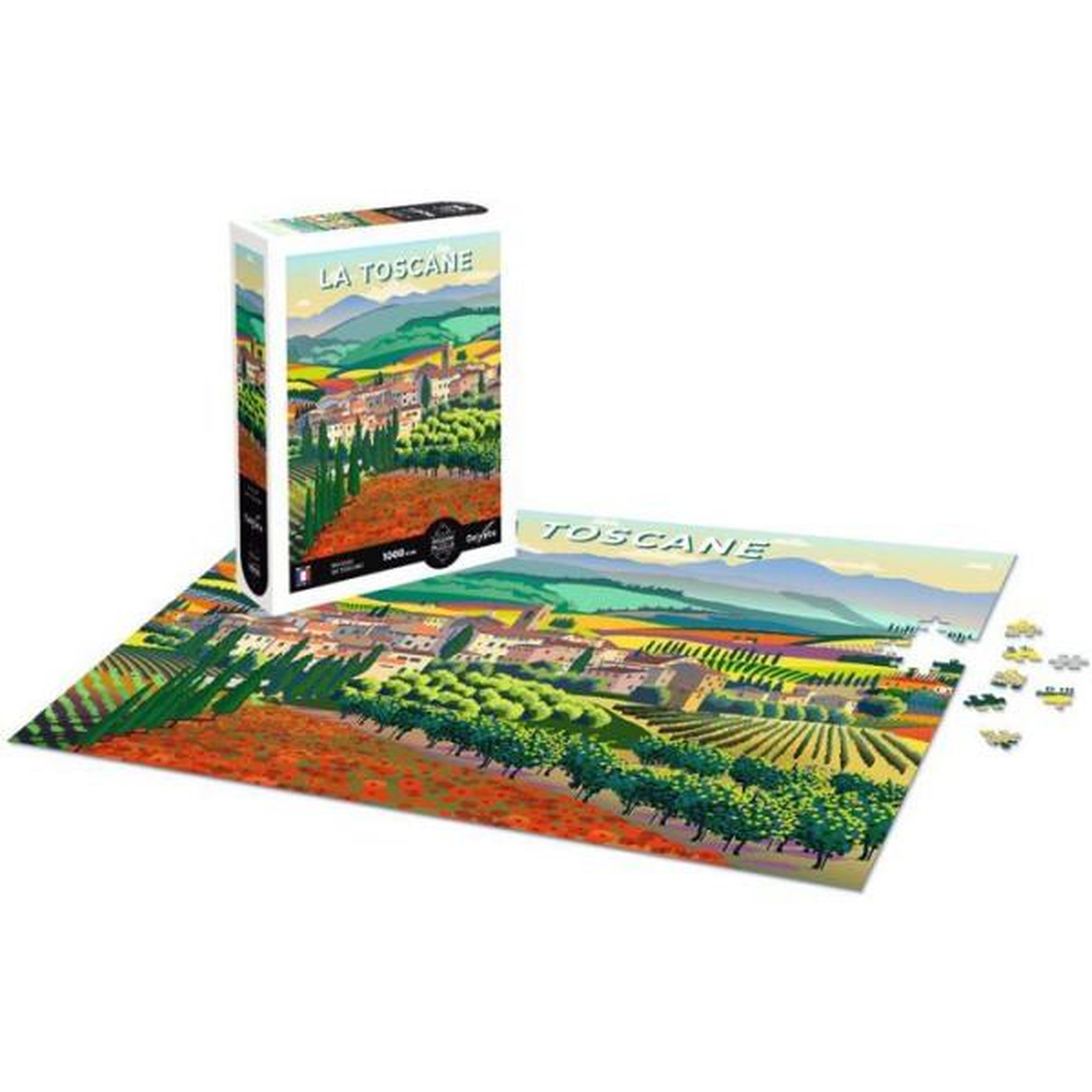 Voir la diapositive 2 : Sentosphere PUZZLE 1000 P Paysage de Toscane