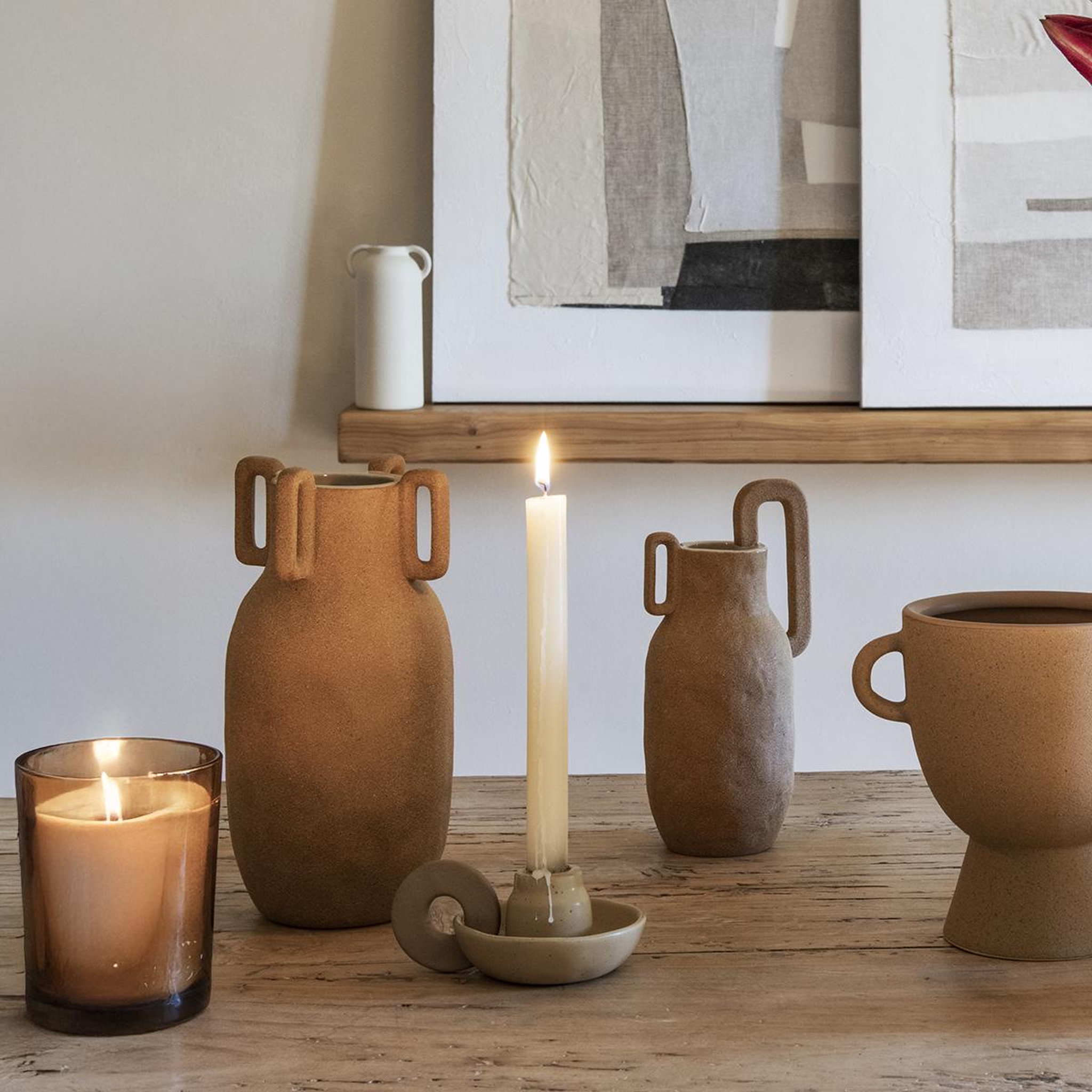 Voir la diapositive 1 : MAISON AUBERTIN Chandelier céramique beige notte