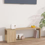 Voir la diapositive 1 : VIDAXL Meuble TV Chene sonoma 100x24x32 cm Bois d'ingenierie
