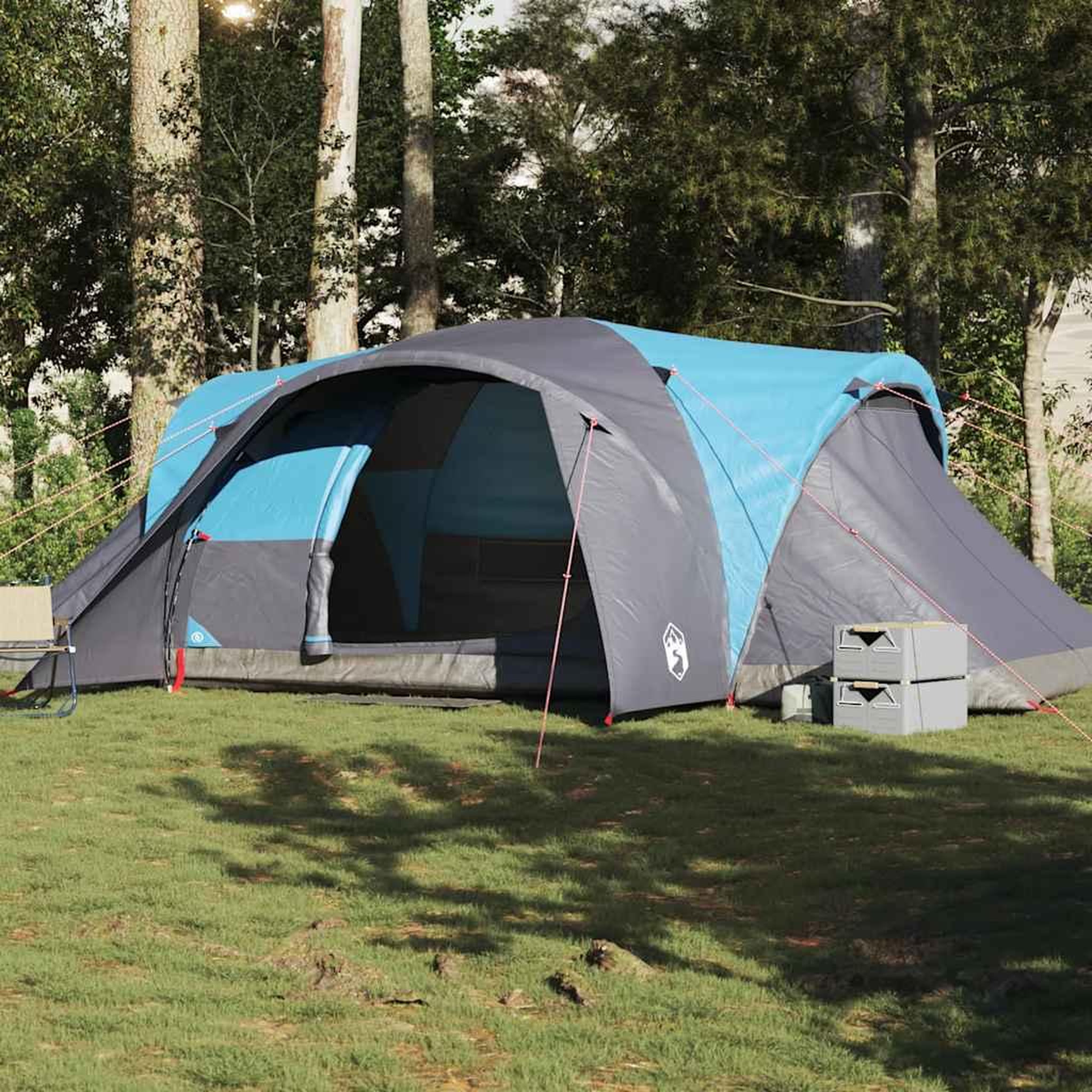 Voir la diapositive 1 : VIDAXL Tente familiale a dome 6 personnes bleu impermeable