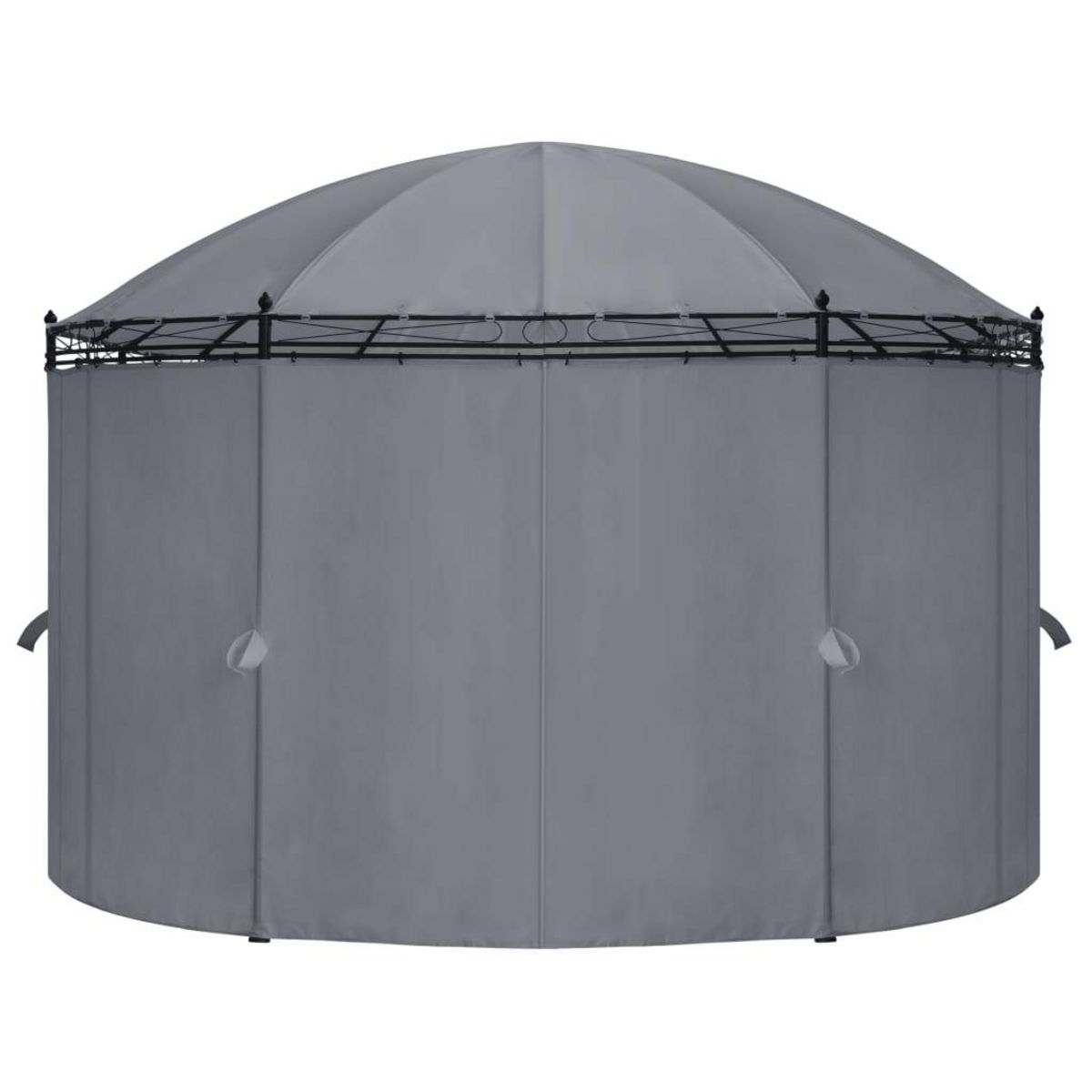 VIDAXL Tonnelle avec rideaux 520x349x255 cm Anthracite