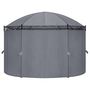 Voir la diapositive 3 : VIDAXL Tonnelle avec rideaux 520x349x255 cm Anthracite