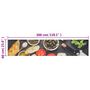 Voir la diapositive 5 : VIDAXL Tapis de cuisine lavable impression vin dîner 60x300 cm velours