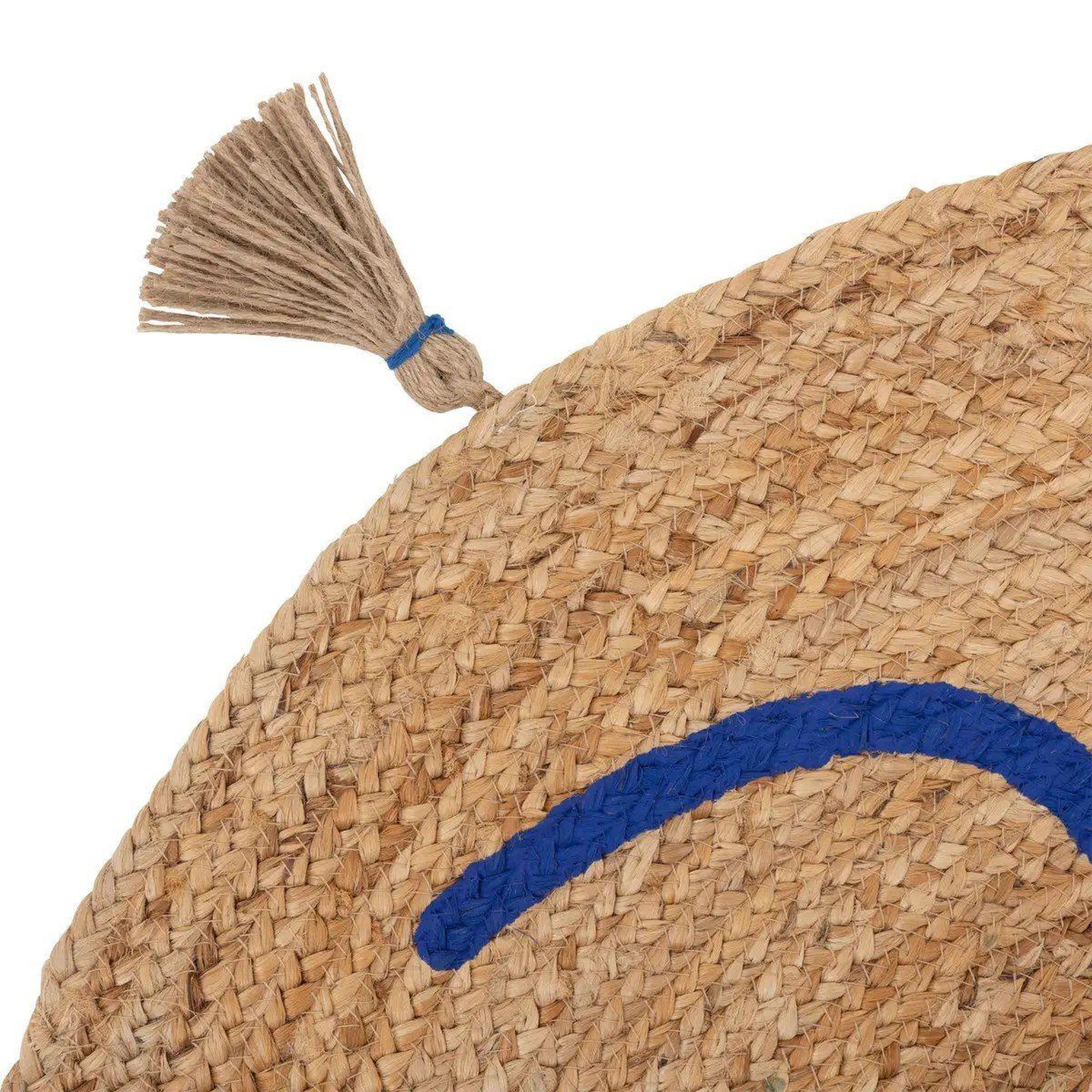 Voir la diapositive 2 : ATMOSPHERA Tapis déco à pompons  soleya  80cm naturel