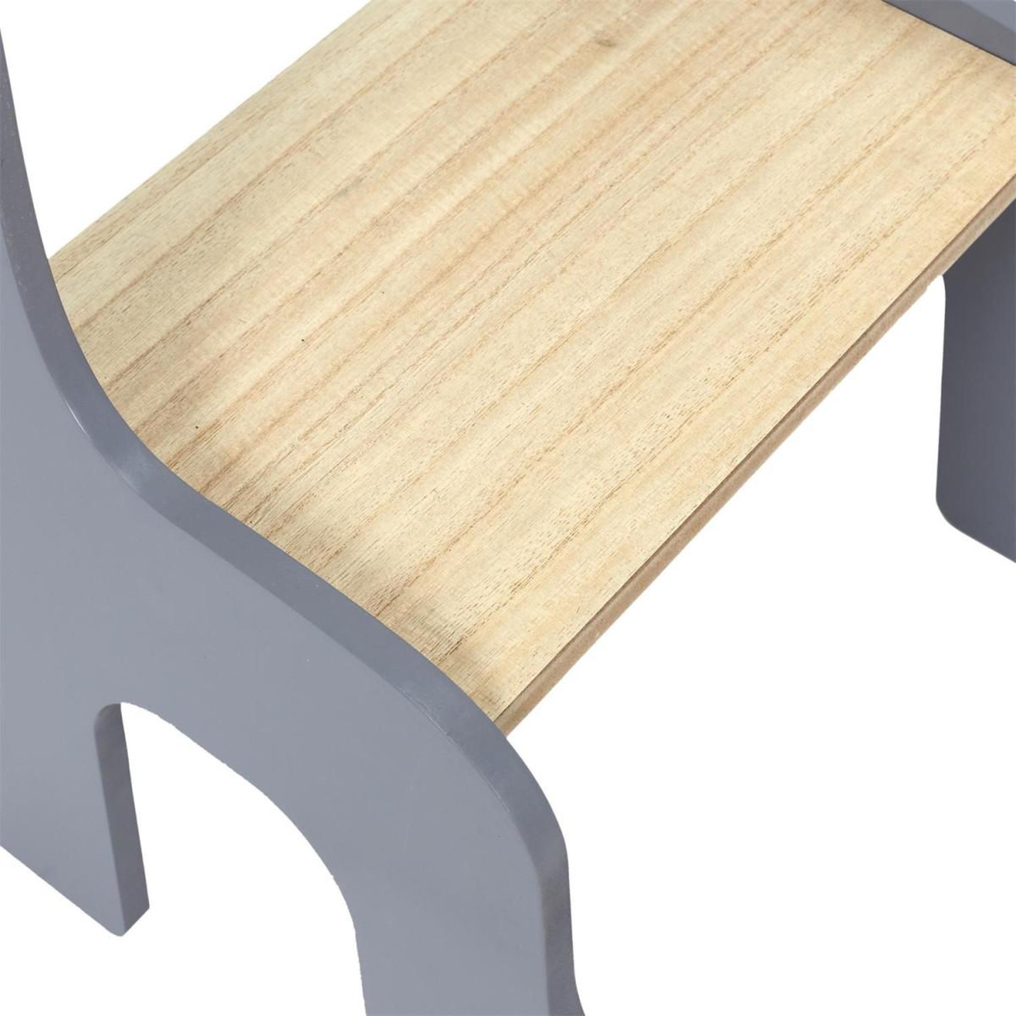 Voir la diapositive 5 : HOME DECO KIDS Chaise enfant design  dino  60cm gris & naturel