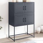 VIDAXL Buffet anthracite 68,5x38,5x107 cm acier