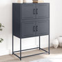 Voir la diapositive 1 : VIDAXL Buffet anthracite 68,5x38,5x107 cm acier