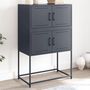Voir la diapositive 1 : VIDAXL Buffet anthracite 68,5x38,5x107 cm acier
