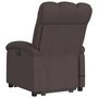 Voir la diapositive 4 : VIDAXL Fauteuil inclinable de massage Marron fonce Tissu