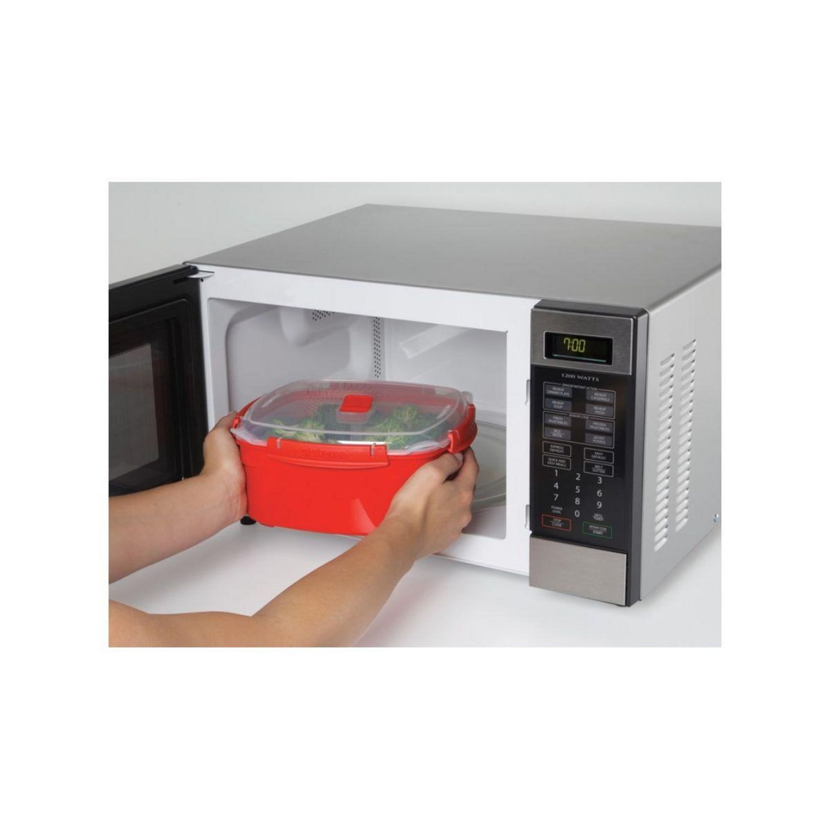 SISTEMA Boîte alimentaire micro-ondes à clips 3.2 L