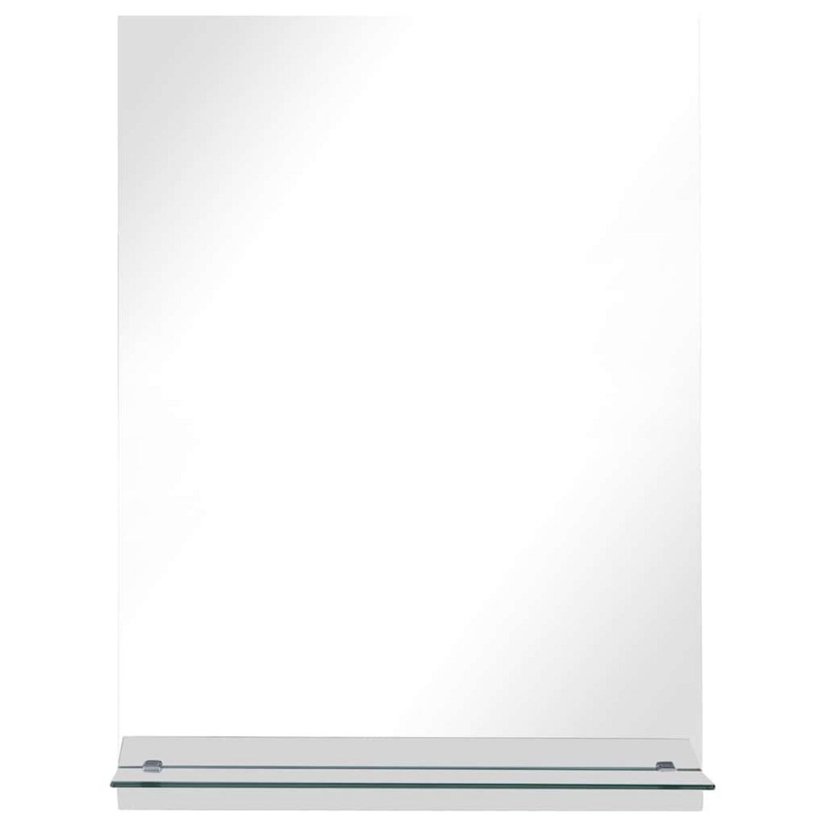 VIDAXL Miroir mural avec etagere 50x70 cm Verre trempe