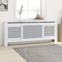 Voir la diapositive 1 : VIDAXL Cache-radiateur MDF Blanc 205 cm