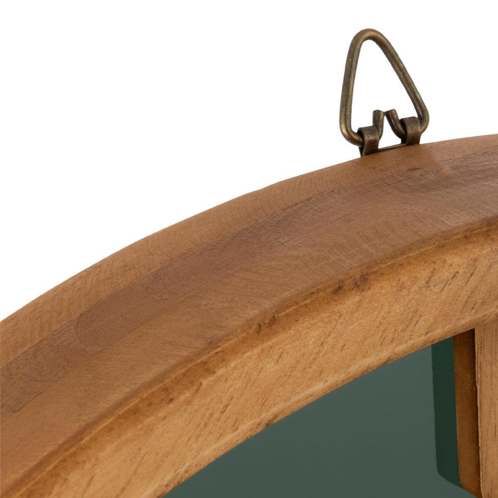 Voir la diapositive 2 : J-LINE Horloge murale design  creva  40cm marron & noir