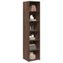 Voir la diapositive 3 : VIDAXL Buffet haut chene marron 40x41x185 cm bois d'ingenierie