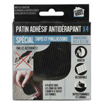 Paris Prix Lot de 4 Patins Adhésifs  Antidérapant  8cm Noir