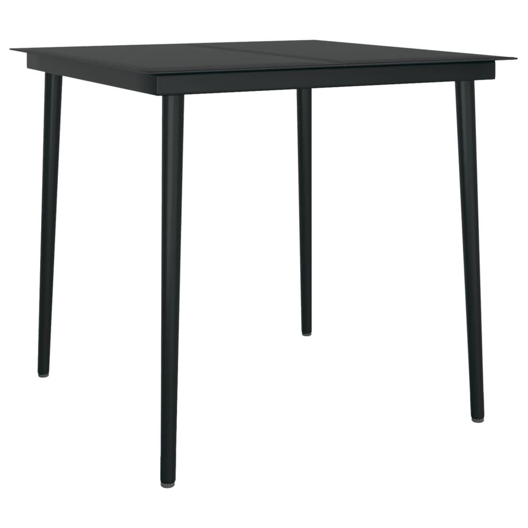 Voir la diapositive 4 : VIDAXL Ensemble a manger de jardin avec coussins 3 pcs Noir