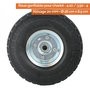 Voir la diapositive 2 : LINXOR Lot de 2 roues gonflables pour chariot 4.10 / 3.50 - 4 - Alésage 20 mm