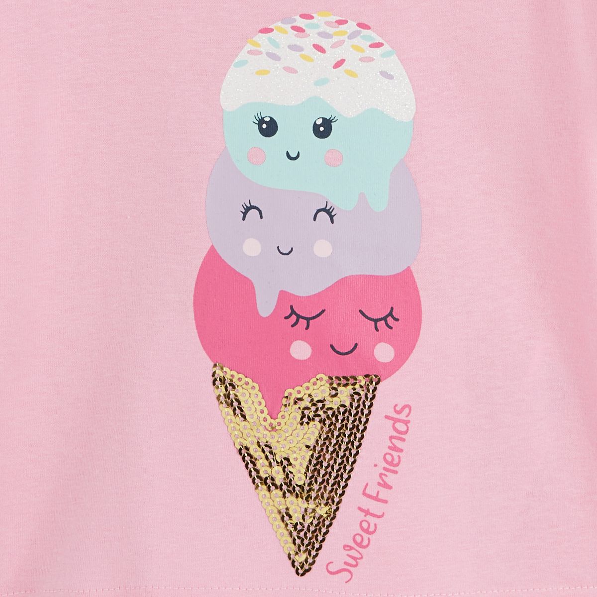 INEXTENSO T-shirt glaces en coton bébé fille