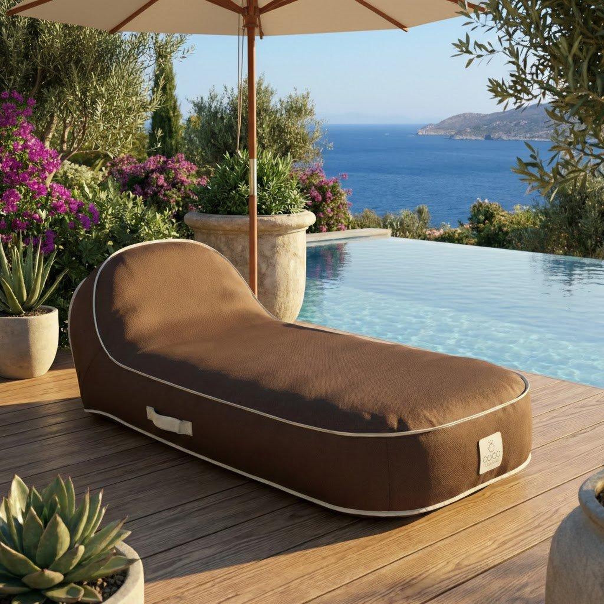 Voir la diapositive 2 : COCO LOUNGE Coco Lounge Transat gonflable PALMA - Plusieurs coloris disponibles