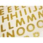  66 Autocollants - Alphabet - Paillettes dorées