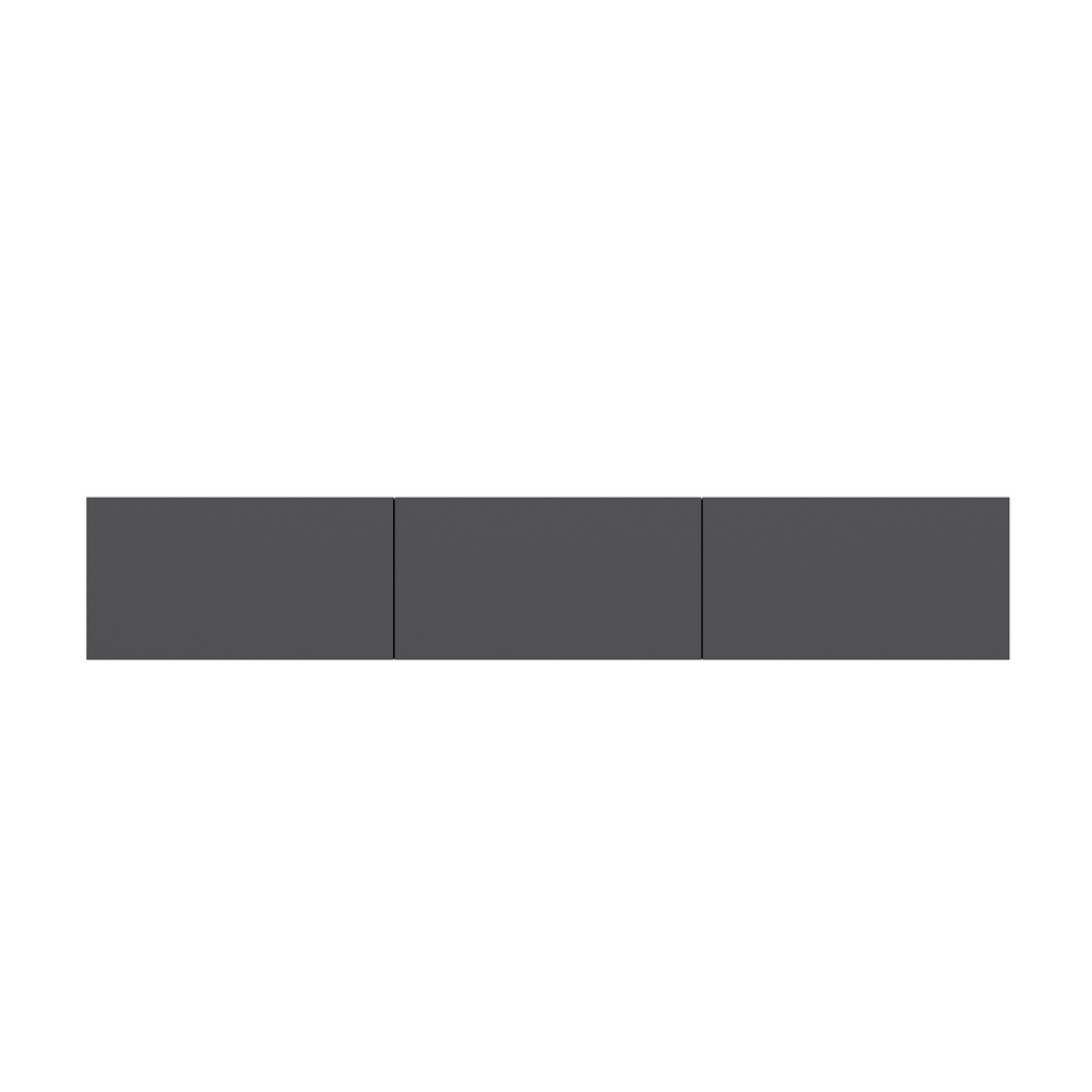 Voir la diapositive 4 : CONCEPT USINE Meuble tv suspendu avec placards 150cm gris anthracite hal