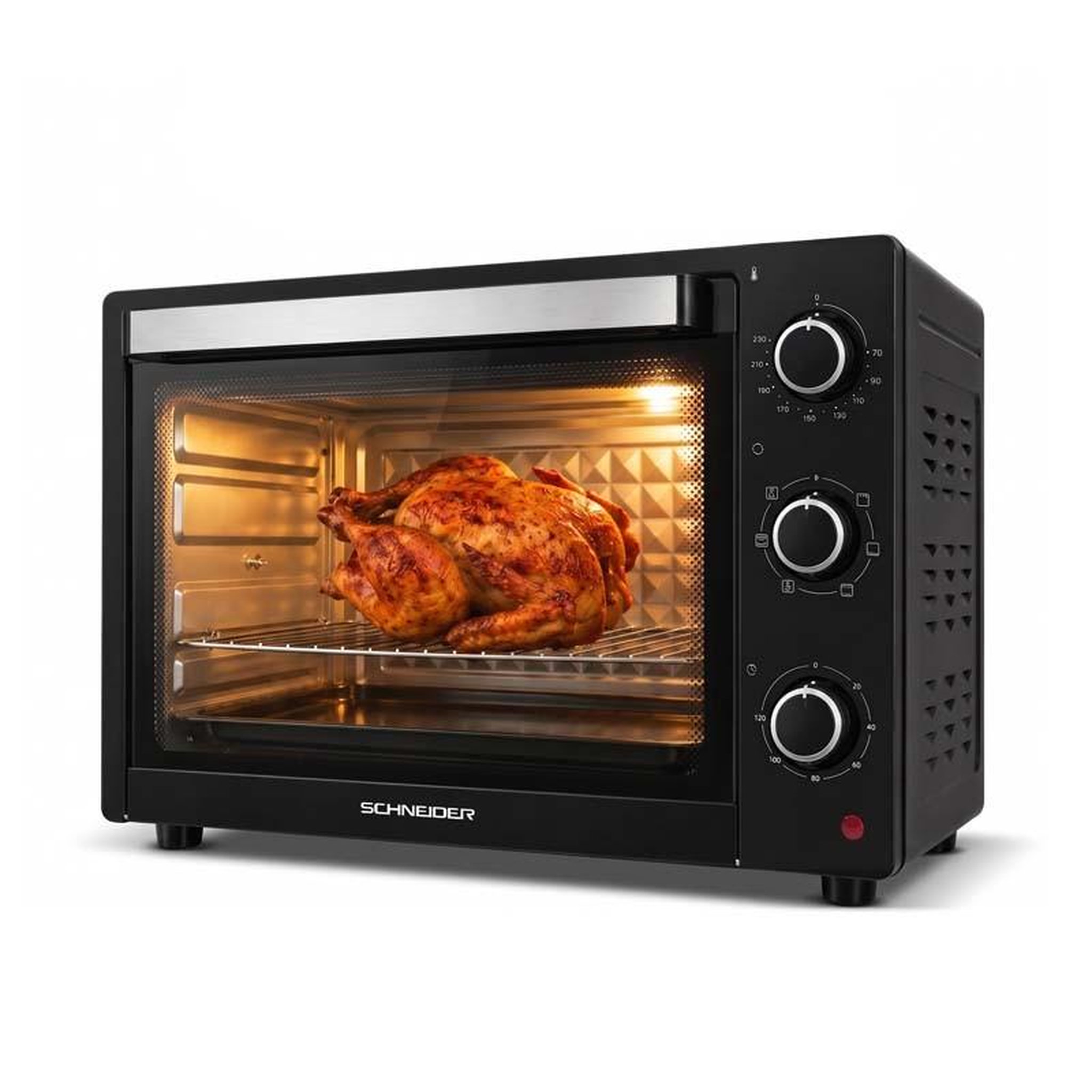 Voir la diapositive 5 : SCHNEIDER Schneider - sceo2345ctb - noir - four électrique 45 l posable - chaleur tournante - 1700 w