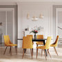 Voir la diapositive 5 : Rendez vous déco Table ovale 6/8 personnes extensible en bois noir 170/200 cm-Eddy