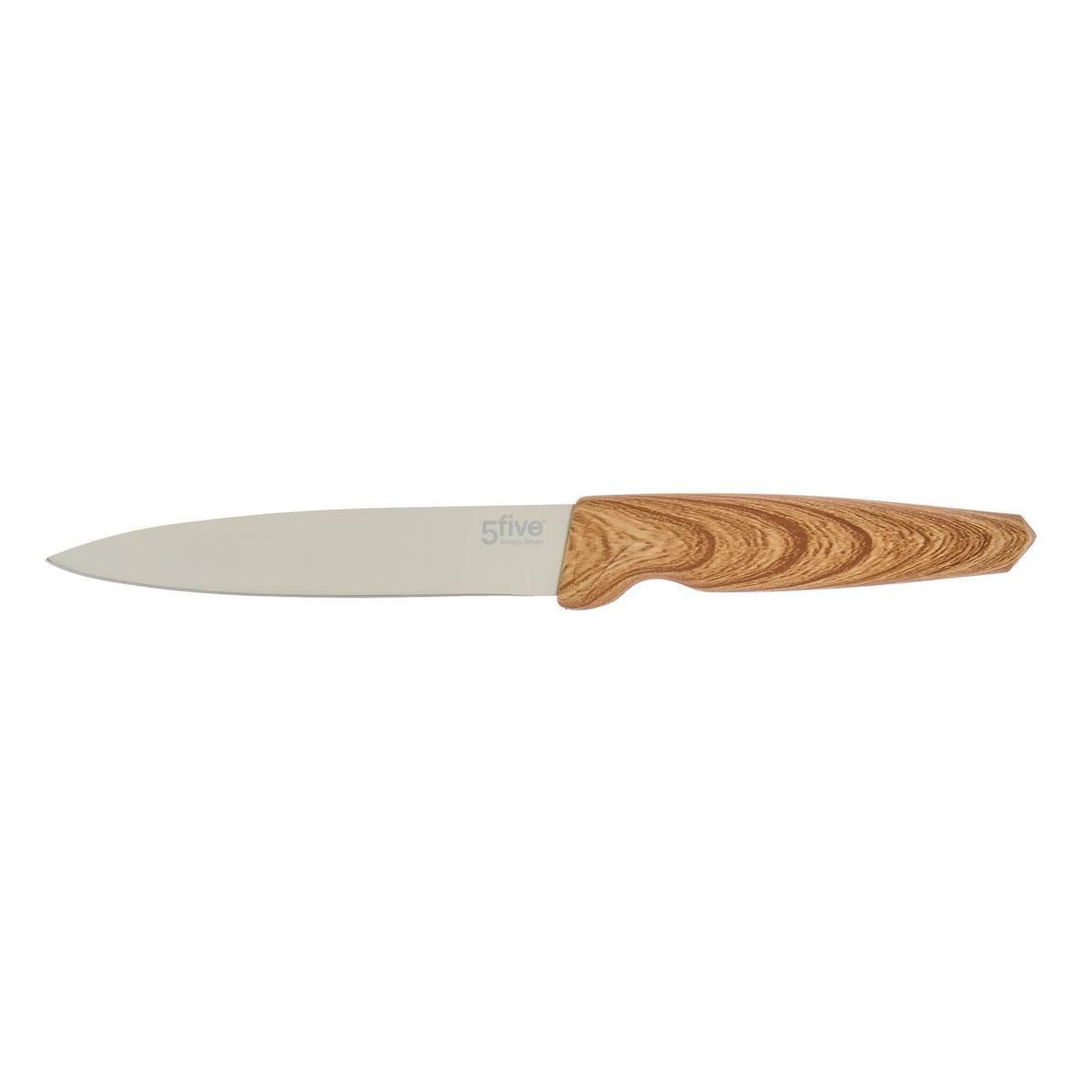 Voir la diapositive 4 : FIVE Coffret 4 Couteaux & 1 Éplucheur  Harmony  36cm Beige
