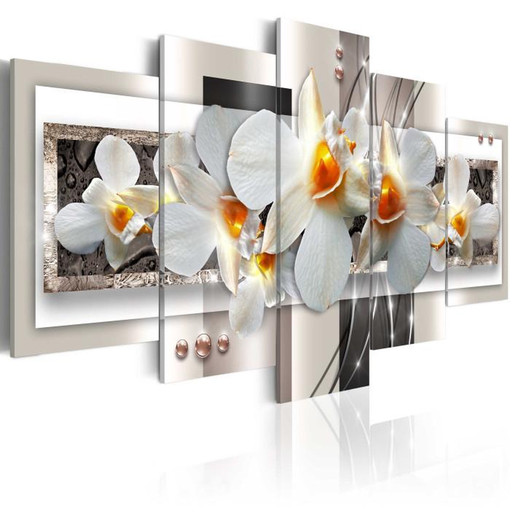 Paris Prix Tableau Imprimé  White Discretion. Coloris disponibles : Multicolore