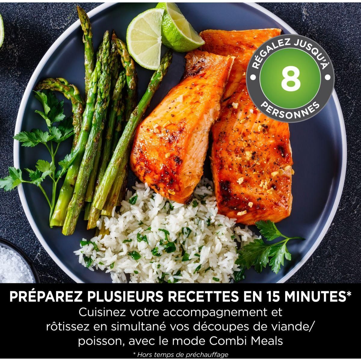 NINJA Multicuiseur SFP700EU gris/noir Combi Cooker 12,5L 12 modes de cuisson dont air fryer