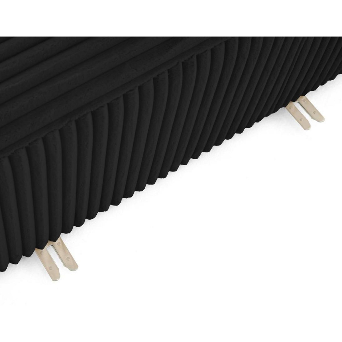 LISA DESIGN Victoire - module d'assise droit en velours côtelé grosses côtes