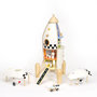 Voir la diapositive 3 : CLASSIC WORLD Classic World Wooden Construction Rocket, 51 pcs.