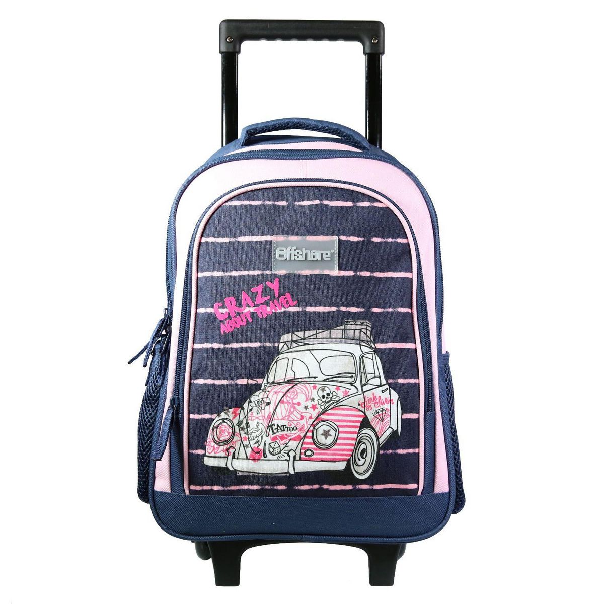 Bagtrotter BAGTROTTER Sac à dos à roulettes Offshore Bleu Voiture