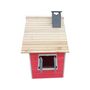 Voir la diapositive 4 : Habitat et Jardin Maisonnette  Lilou  - 119.5 x 156 x 102 cm - Rouge/Gris