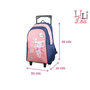 Voir la diapositive 6 : Bagtrotter BAGTROTTER Sac à dos à roulettes Lili Lou Chat Rose