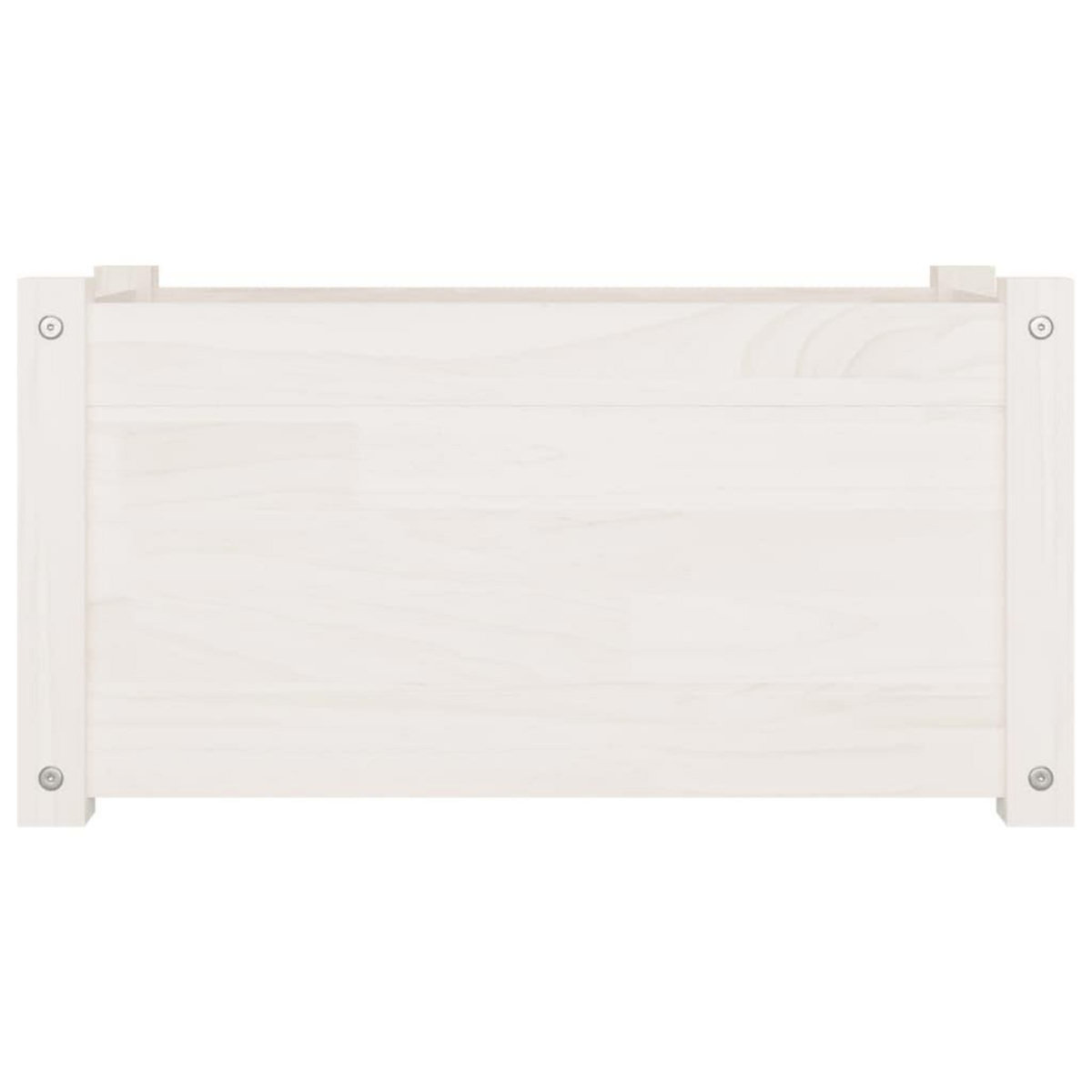 VIDAXL Jardiniere blanc 60x31x31 cm bois de pin massif