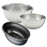 ZENKER Lot avec 1 moule à pain 26 cm, 1 spatule Zenker et 2 bols à mixer en inox Fackelmann