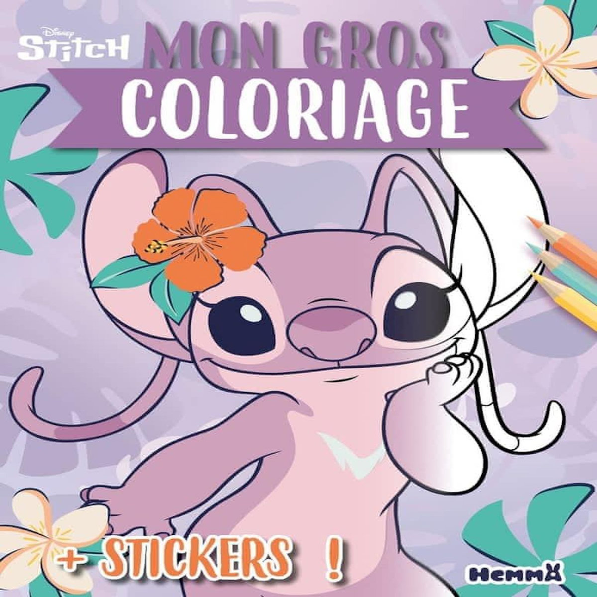 MON GROS COLORIAGE STITCH (ANGEL). + STICKERS !, Disney