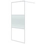 Voir la diapositive 2 : VIDAXL Paroi de douche Blanc 90x195 cm Verre ESG transparent