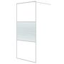 Voir la diapositive 2 : VIDAXL Paroi de douche Blanc 90x195 cm Verre ESG transparent