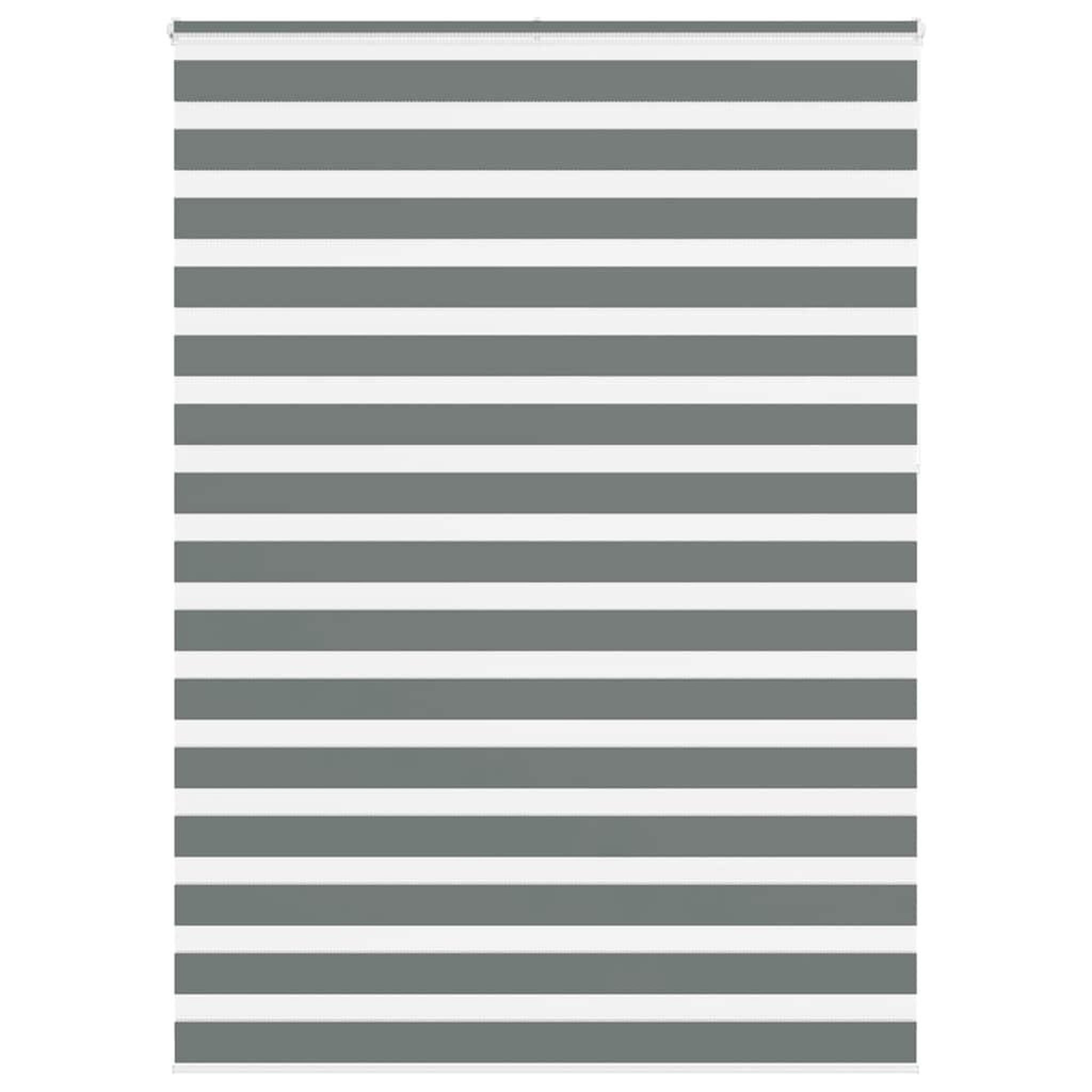 VIDAXL Store zebre gris fonce largeur du tissu 155,9 cm polyester