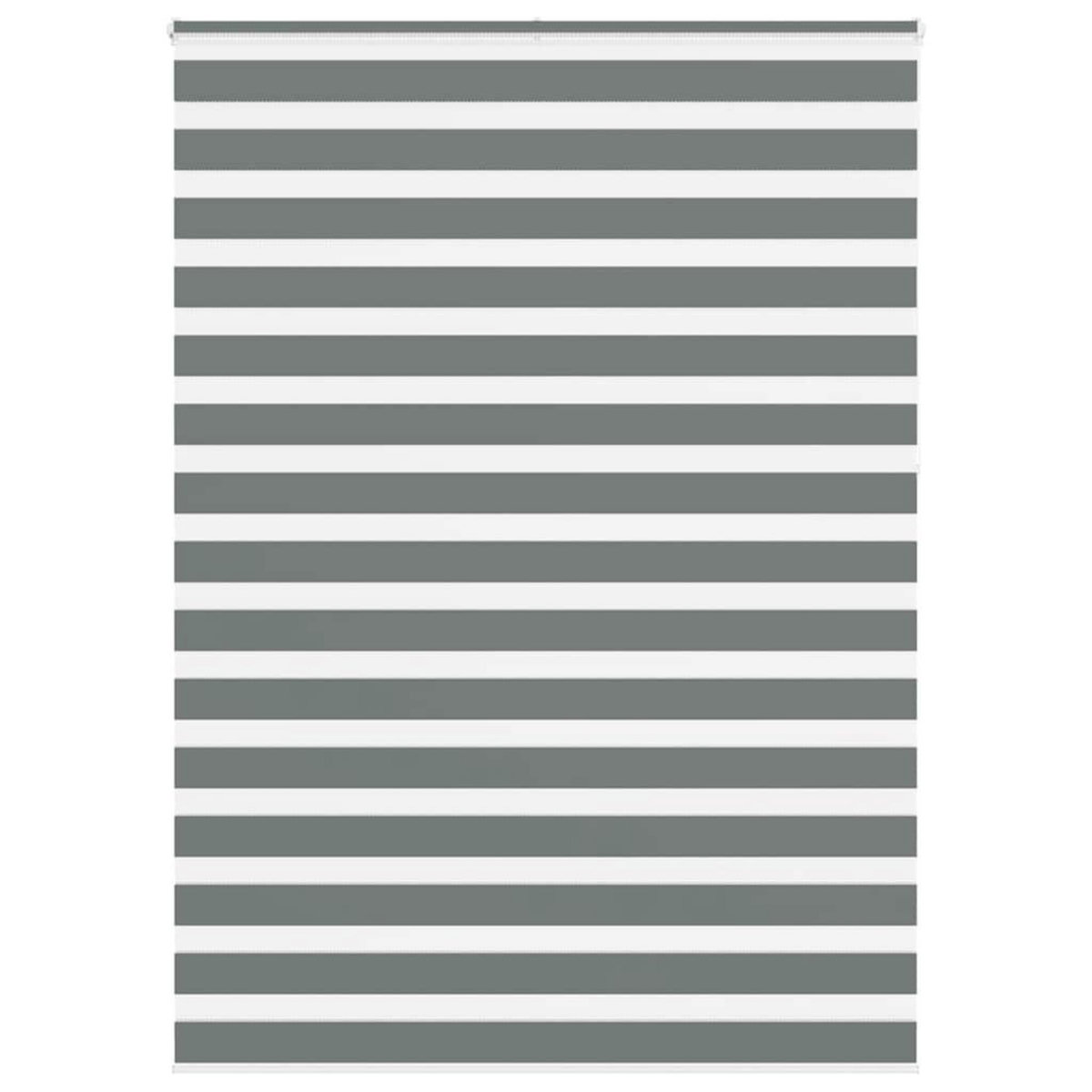 VIDAXL Store zebre gris fonce largeur du tissu 155,9 cm polyester