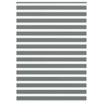 VIDAXL Store zebre gris fonce largeur du tissu 155,9 cm polyester