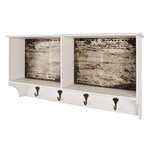 Paris Prix Patère Murale 4 Crochets  Wall Street  76cm Blanc