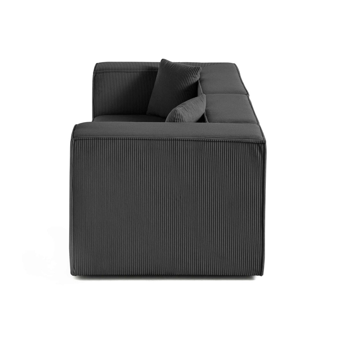 LISA DESIGN Arty - canapé modulable 2 places - en velours côtelé