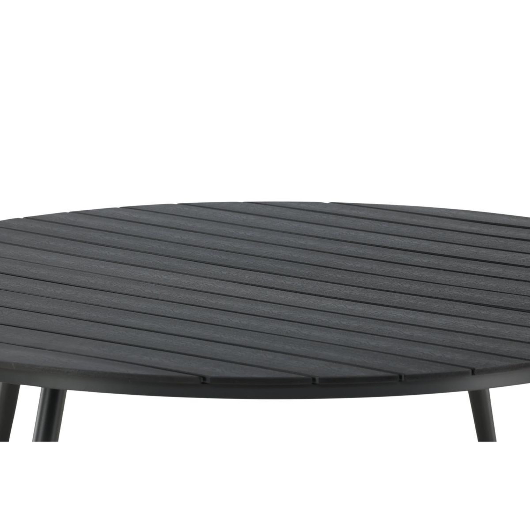 Voir la diapositive 5 : Paris Prix Table de jardin ronde  break  150cm noir