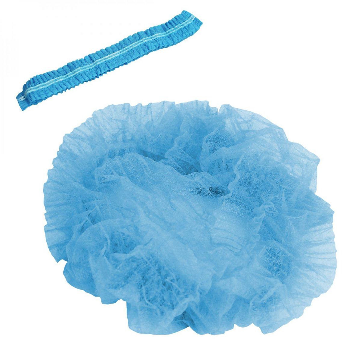 VIVEZEN Lot de 500 charlottes jetables - Bleu